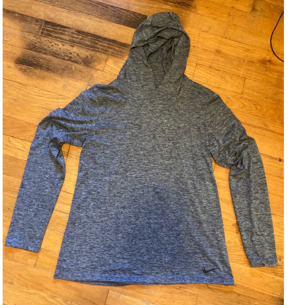 Blue nike Dry Fit lightweight hoodie